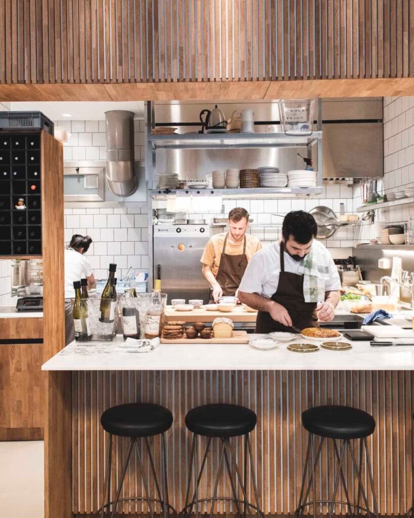 Kitchen at Berbena in Barcelona