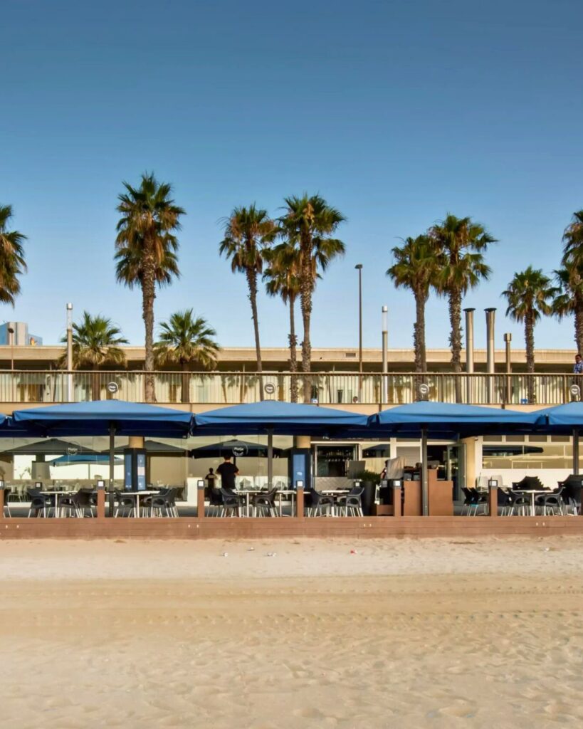 Terrace area at Ca la Nuri in Barcelona