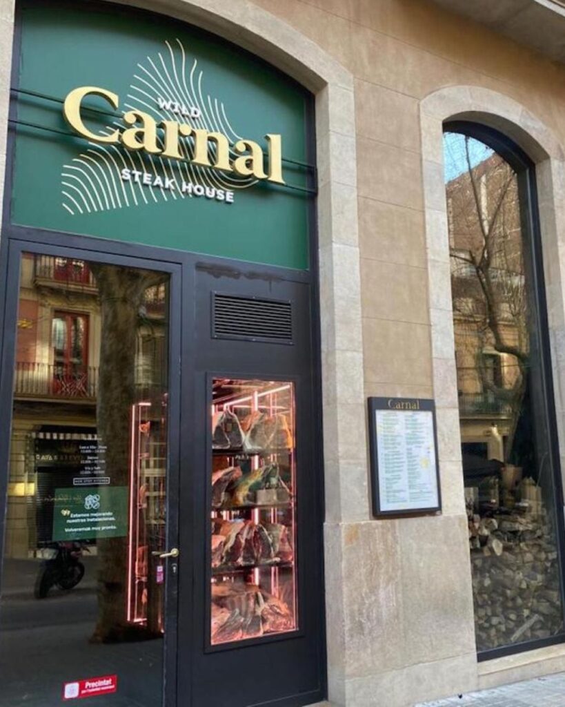 Entrance at Carnal in Barcelona