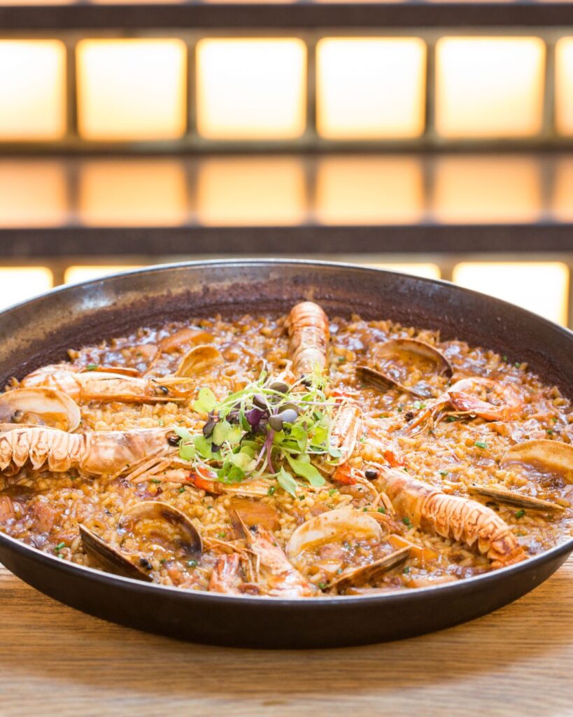 Paella at El Nacional in Barcelona