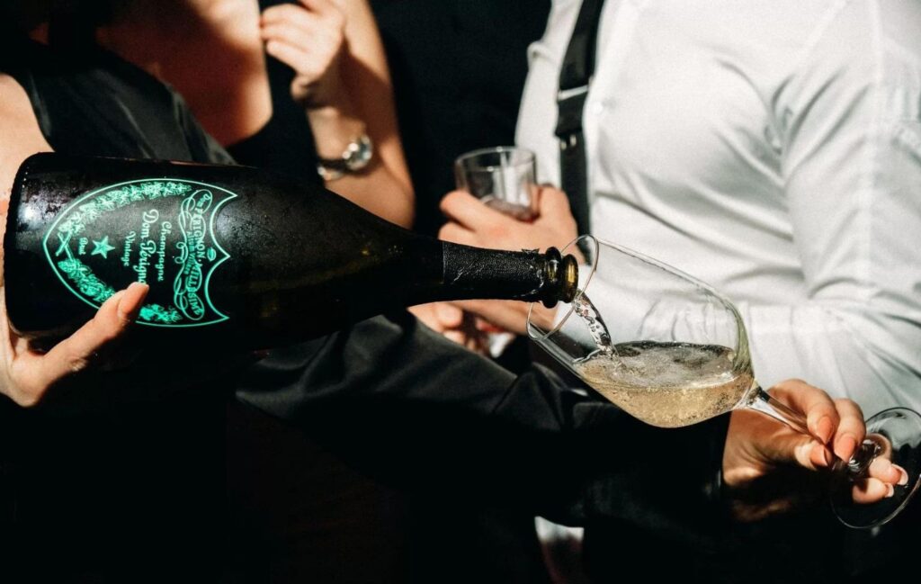 Dom Perignon serving at Jacqueline Barcelona