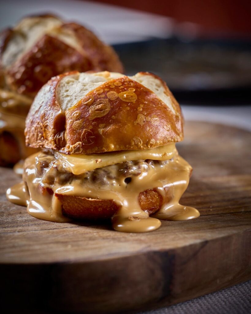 Burger at Leña in Barcelona