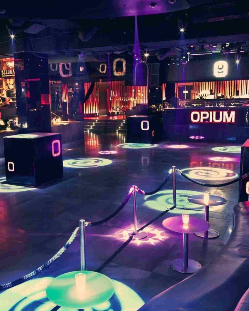 Dance floor at Opium in Barcelona