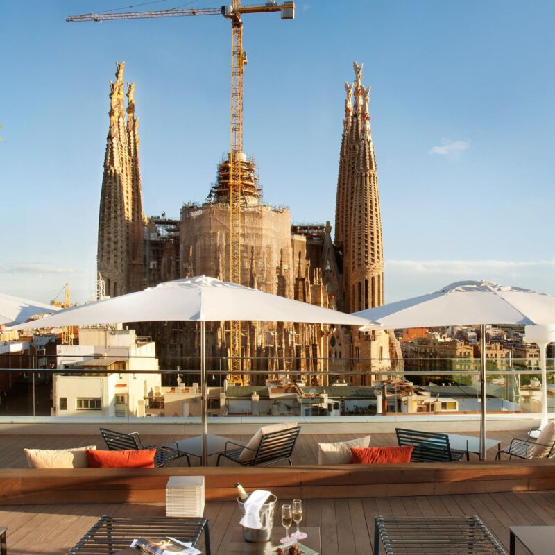 Rooftop with Sagrada Familia views - Best Rooftops in Barcelona